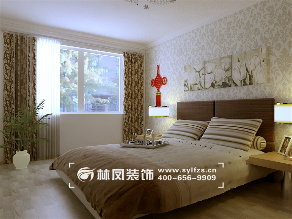 呂娜-中央學(xué)府109平-現(xiàn)代簡約-次臥室.jpg