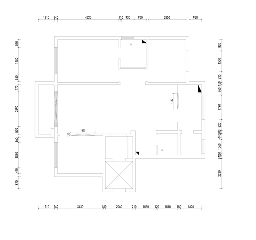 小石城九頌大院-108平 后現(xiàn)代輕奢風格平面布局.jpg