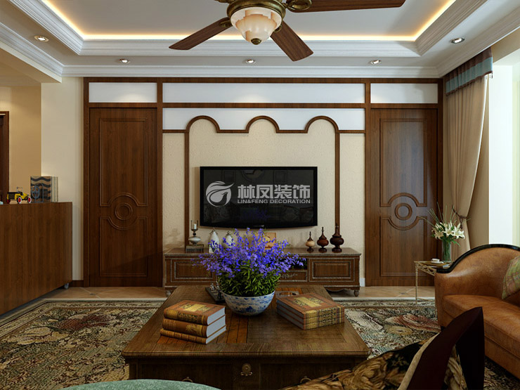 華潤(rùn)二十四城-132平-美式風(fēng)格-客廳3.jpg